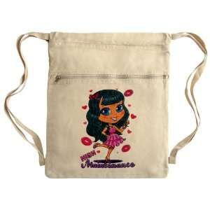  Messenger Bag Sack Pack Khaki High Maintenance Girl with 