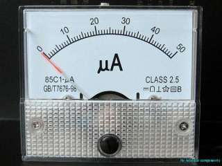 DC 0   50uA micro amp ammeter microampere Meter 85C1 A  
