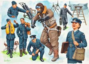 Revell G Germany WWII Royal Air Force Pilots and Ground Crew figures 1 