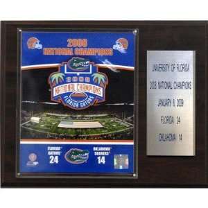  NCAA Football Florida 2008 Gators Champions Plaque