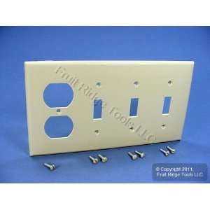  Leviton Ivory UNBREAKABLE 4 Gang Switch/Outlet Wall Plate 