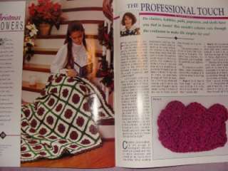 MCCALLS CROCHET DECEMBER 1995 HOLIDAY DECORATING 20+DSG  