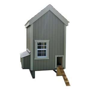   Cottage Unpainted Colonial Gable Chicken Coop   Small