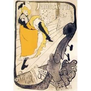 Jane Avril by Henri de Toulouse Lautrec 6x8  Kitchen 