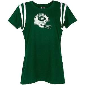  NFL New York Jets Womens Plus Size Her Helmet T Shirt 
