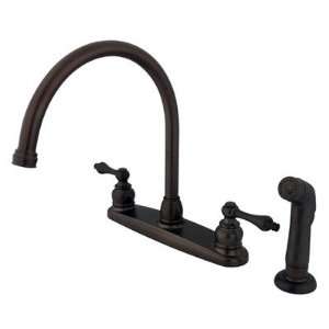 Elements of Design EB72 Victorian Goose Neck Kitchen Faucet with Metal 