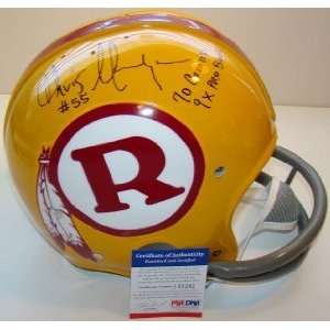  Chris Hanburger SIGNED Redskins Proline RK Helmet PSA 