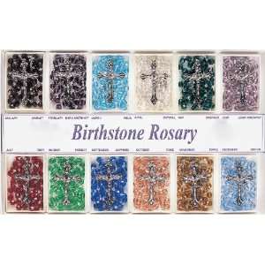 Birthstone Rosaries with Round Glass Beads   Sold Individually by 