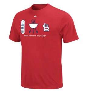  Louis Cardinals Lucky Guy Fathers Day T Shirt Red