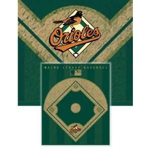  MLB Diamond Fleece Blanket/Throw Baltimore Orioles   Team 