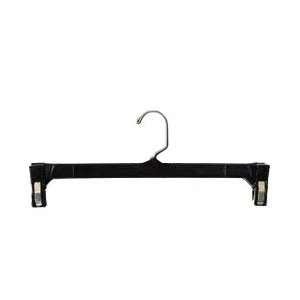 Hang Safe Skirt/Slack Hangers with Metal Hooks   9 1/2W   Black 