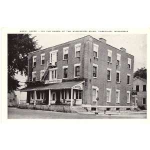   Vintage Postcard Hotel Oelke Old Denniston House Cassville Wisconsin