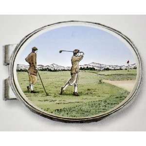 Barlow Designs Oval Money Clip   Golfers Sports 