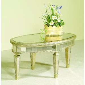  Bassett Mirror Company Borghese Grand Oval Coffee Table 