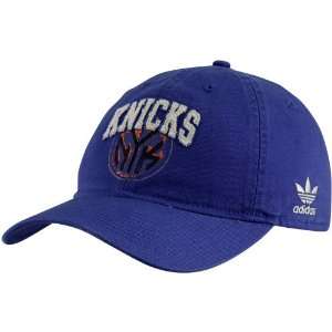   New York Knicks Royal Blue Antique Adjustable Hat