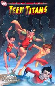   Titans Lot of 5 TPB Used Robin Wonder Girl Superboy Kid Flash  