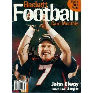   Autographed Signed Broncos Beckett Magazine 1998 