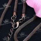 Lobster Clasp Copper plated Net Chain Necklace 19.5L  