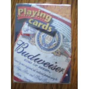  Budweiser Bud King of Beers Beer Playing Cards Sports 