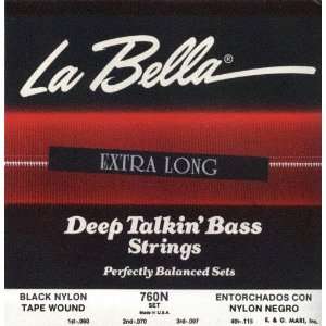  La Bella Electric Bass Guitar Extra Long, .060   .115 