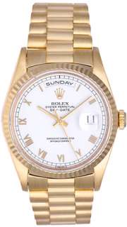 Rolex President Day Date Mens Gold Watch 18238  