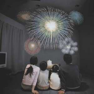 Fireworks Projector with 5 Projection Lenses & 55 Fireworks (Discs 