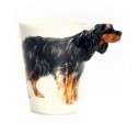 Blue Witch 3D   Gordon Setter,Hand Crafted Ceramic Dog Coffee Mug