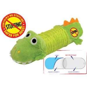  New   Stuffing Free Big Squeak Gator by Petstages Patio 