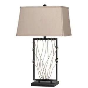   BO 2103TB Wave   One Light Table Lamp, Iron Finish