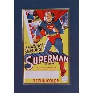 Superman Cartoon Picture Plaque Unframed 