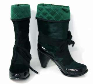 RJC $1450 GREEN/BLK AUTHENTIC New MARC JACOBS BOOTS 6  