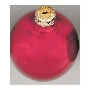  Huge 6 Pearl Burgundy Glass Ball Christmas Ornament 