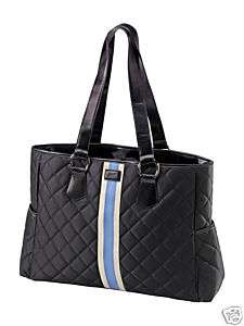 NWT Pout designer diaper bag   quilted black RV $168.00  