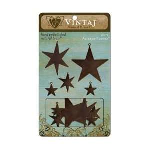  Vintaj Metal Altered Blanks 5/Pkg Stars; 3 Items/Order 