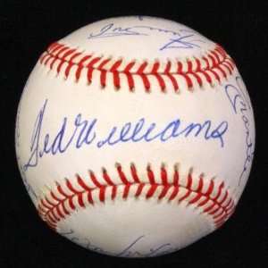 500 Home Run Club Signed Baseball Ball Psa/dna Mantle +10 Williams 11 