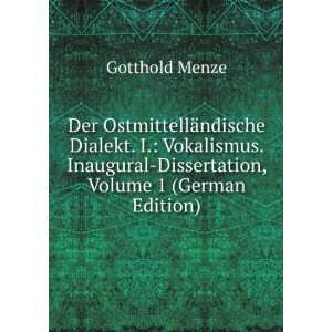  Der OstmittellÃ¤ndische Dialekt. I. Vokalismus 