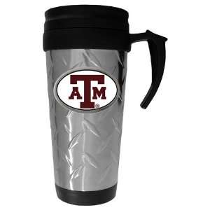   Aggies NCAA Team Logo Diamond Plate Travel Mug