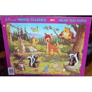    Disney Movie Classics Inlaid Tray Puzzle  BAMBI Toys & Games