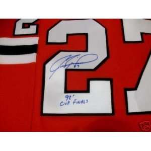  Signed Jeremy Roenick Jersey   92 Cup