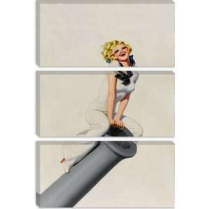 Sailor Pinup Girl on Cannon Vintage Poster by Enoch Bolles Giclee 