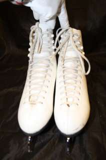 RIEDELL RED WING WOMENS 8 CLASSIC WHITE LEATHER ARTISTIC FIGURE ICE 