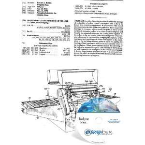   Patent CD for ROLLER DIECUTTING MACHINE OR THE LIKE 