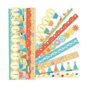   Birthday Adhesive Paper Borders; 3 Items/Order Arts, Crafts & Sewing