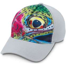 Simms Fly Fishing Flexfit Rainbow Trout Mesh Hat L/X  