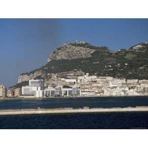 The Rock of Gibraltar, Gibraltar, Viewed from the Mediterranean 