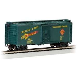  BACHMANN HO BOXCAR 40 PS1 BOX TOPEKA PEORIA & WEST Toys 