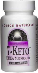 Keto DHEA Metabolite 50 mg 60 Tabs, Source Naturals, Weight Loss 