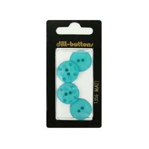  Dill Buttons 18mm 2 Hole Blue 4pc Arts, Crafts & Sewing
