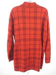 DIANE VON FURSTENBERG Concepts Red Sweater Jacket Sz M  