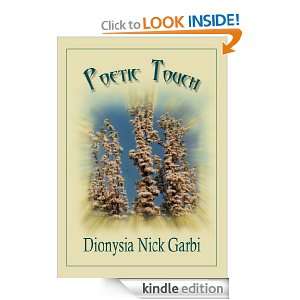Poetic Touch Dionysia Nick Garbi  Kindle Store